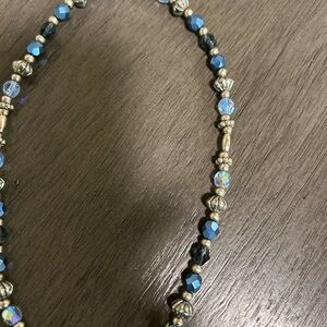 Chic Blue and Silver Beaded Hair Accessory Lila Rose-Montana